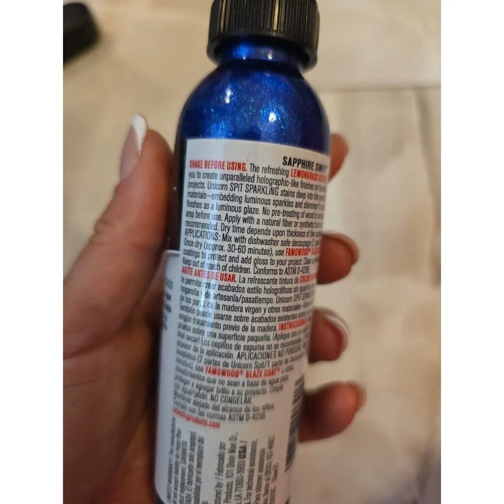 Gel Stain Glaze Sapphire Swift 4.0 FL OZ Bottle Blue 0423010C 19aw10 D4